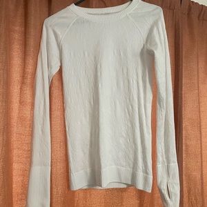 Long sleeve lululemon white top